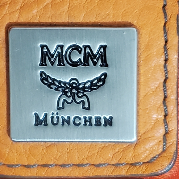 MCM Orange Leather Duffle/Weekender Bag - Picture 13 of 16